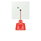 JUNG - Notrufsystem Zugtaster, Serie LS, outremer gris