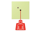 JUNG - Notrufsystem Zugtaster, Serie LS, vert jaune clair