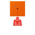 JUNG - Notrufsystem Zugtaster, Serie LS, orange
