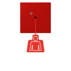 JUNG - Notrufsystem Zugtaster, Serie LS, rouge vermillon 31