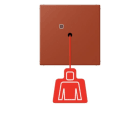 JUNG - Notrufsystem Zugtaster, Serie LS, l'ocre rouge