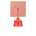 JUNG - Notrufsystem Zugtaster, Serie LS, l'ocre rouge moyen