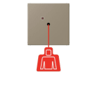 JUNG - Notrufsystem Zugtaster, Serie LS, ombre naturelle moyenne