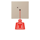 JUNG - Notrufsystem Zugtaster, Serie LS, ombre naturelle claire
