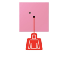 JUNG - Notrufsystem Zugtaster, Serie LS, rose vif