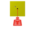 JUNG - Notrufsystem Zugtaster, Serie LS, vert olive vif