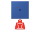 JUNG - Notrufsystem Zugtaster, Serie LS, bleu outremer 59