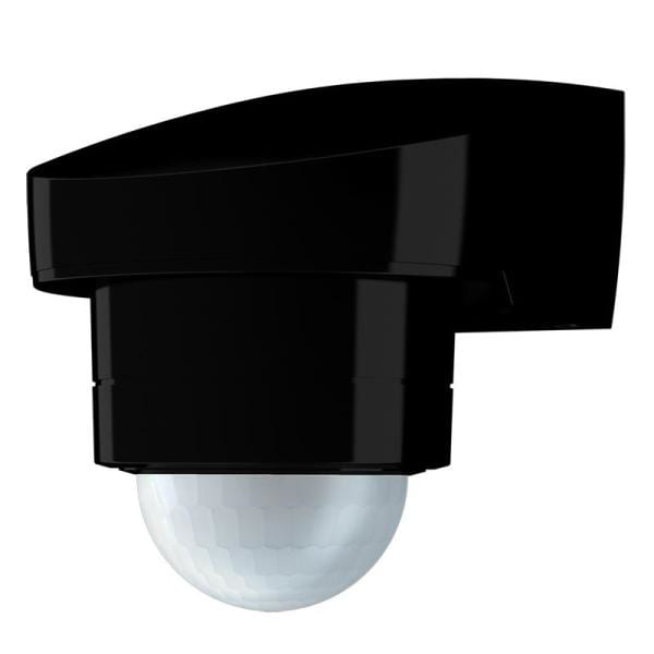 JUNG - Bewegungsmelder 240°, Aufputz, schwarz (ähnlich RAL 9005)
