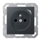 JUNG - JUNG HOME Steckdose, franz/belg., 16A 250V~, SAFETY+, Serie A, anthrazit matt