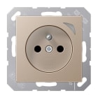 JUNG - JUNG HOME Steckdose Energy, franz/belg., 16A 250V~, SAFETY+, Serie A, champagner