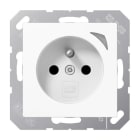 JUNG - JUNG HOME Steckdose Energy, franz/belg., 16A 250V~, SAFETY+, Serie AS/A, alpinweiß