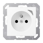 JUNG - JUNG HOME Steckdose, franz/belg., 16A 250V~, SAFETY+, Serie A, schneeweiß matt