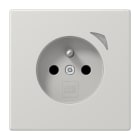 JUNG - JUNG HOME Steckdose, franz/belg., 16A 250V~, SAFETY+, Serie LS, lichtgrau