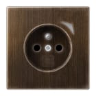 JUNG - JUNG HOME Steckdose, franz/belg., 16A 250V~, SAFETY+, Serie LS, Messing antik