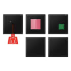 JUNG - Notrufset mit USV, Serie LS, graphitschwarz matt
