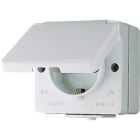 JUNG - SCHUKO®-Steckdose, 16 A 250 V ~, Schraubklemmen, IP 44, WG 600