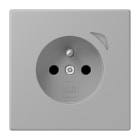 JUNG - JUNG HOME Steckdose, franz/belg., 16A 250V~, SAFETY+, Serie LS, gris moyen (32012)