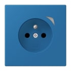 JUNG - JUNG HOME Steckdose, franz/belg., 16A 250V~, SAFETY+, Serie LS, bleu céruléen 31 (32030)