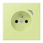 JUNG - JUNG HOME Steckdose, franz/belg., 16A 250V~, SAFETY+, Serie LS, vert jaune clair (32053)
