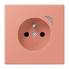 JUNG - JUNG HOME Steckdose, franz/belg., 16A 250V~, SAFETY+, Serie LS, l’ocre rouge moyen (32111)