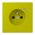 JUNG - JUNG HOME Steckdose, franz/belg., 16A 250V~, SAFETY+, Serie LS, vert olive vif (4320F)