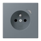JUNG - JUNG HOME Steckdose, franz/belg., 16A 250V~, SAFETY+, Serie LS, gris 59 (4320H)