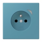 JUNG - JUNG HOME Steckdose Energy, franz/belg., 16A 250V~, SAFETY+, Serie LS, céruléen vif (32031)