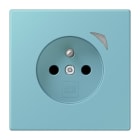 JUNG - JUNG HOME Steckdose Energy, franz/belg., 16A 250V~, SAFETY+, Serie LS, céruléen moyen (32032)