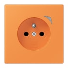 JUNG - JUNG HOME Steckdose Energy, franz/belg., 16A 250V~, SAFETY+, Serie LS, orange clair (32081)