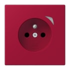 JUNG - JUNG HOME Steckdose Energy, franz/belg., 16A 250V~, SAFETY+, Serie LS, rouge carmin (32100)