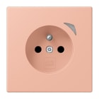 JUNG - JUNG HOME Steckdose Energy, franz/belg., 16A 250V~, SAFETY+, Serie LS, rose clair (32102)