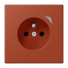 JUNG - JUNG HOME Steckdose Energy, franz/belg., 16A 250V~, SAFETY+, Serie LS, l'ocre rouge (32110)