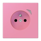 JUNG - JUNG HOME Steckdose Energy, franz/belg., 16A 250V~, SAFETY+, Serie LS, rose vif (4320C)