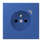 JUNG - JUNG HOME Steckdose Energy, franz/belg., 16A 250V~, SAFETY+, Serie LS, bleu outremer 59 (4320K)