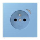 JUNG - JUNG HOME Steckdose Energy, franz/belg., 16A 250V~, SAFETY+, Serie LS, bleu céruléen 59 (4320N)