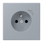 JUNG - JUNG HOME Steckdose Energy, franz/belg., 16A 250V~, SAFETY+, Serie LS, gris clair 59 (4320O)