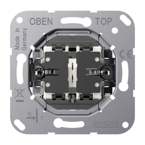 JUNG - Kipptaster Multi-Switch 2fach (Einsatz), Doppeltaster 2 x 2 Schließern