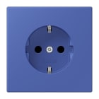 JUNG - SCHUKO-Steckdose, 16A 250V~, SK, Duroplast, Serie LS, bleu outremer 31 (32020)