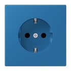 JUNG - SCHUKO-Steckdose, 16A 250V~, SK, Duroplast, Serie LS, bleu céruléen 31 (32030)