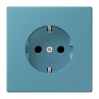 JUNG - SCHUKO-Steckdose, 16A 250V~, SK, Duroplast, Serie LS, céruléen vif (32031)