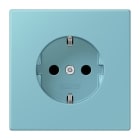 JUNG - SCHUKO-Steckdose, 16A 250V~, SK, Duroplast, Serie LS, céruléen moyen (32032)