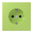 JUNG - SCHUKO-Steckdose, 16A 250V~, SK, Duroplast, Serie LS, vert clair (32052)
