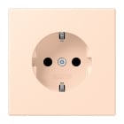 JUNG - SCHUKO-Steckdose, 16A 250V~, SK, Duroplast, Serie LS, rose pâle (32091)
