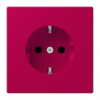 JUNG - SCHUKO-Steckdose, 16A 250V~, SK, Duroplast, Serie LS, rouge rubia (32101)