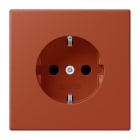 JUNG - SCHUKO-Steckdose, 16A 250V~, SK, Duroplast, Serie LS, l'ocre rouge (32110)