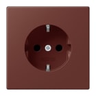 JUNG - SCHUKO-Steckdose, 16A 250V~, SK, Duroplast, Serie LS, terre sienne brûlée 31 (32120)