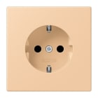 JUNG - SCHUKO-Steckdose, 16A 250V~, SK, Duroplast, Serie LS, terre sienne claire 31 (32122)