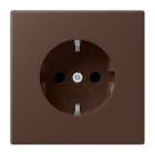 JUNG - SCHUKO-Steckdose, 16A 250V~, SK, Duroplast, Serie LS, terre d’ombre brûlée 31 (32130)