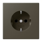 JUNG - SCHUKO-Steckdose, 16A 250V~, SK, Duroplast, Serie LS, ombre naturelle 31 (32140)