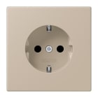 JUNG - SCHUKO-Steckdose, 16A 250V~, SK, Duroplast, Serie LS, ombre naturelle claire (32142)